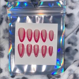 Pink French Tip Nails